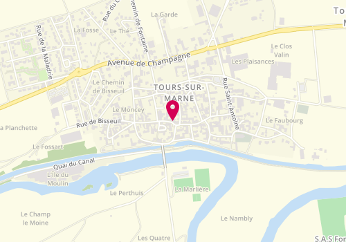 Plan de JUPIN Philippe, 5 Rue Charles de Gaulle, 51150 Tours-sur-Marne