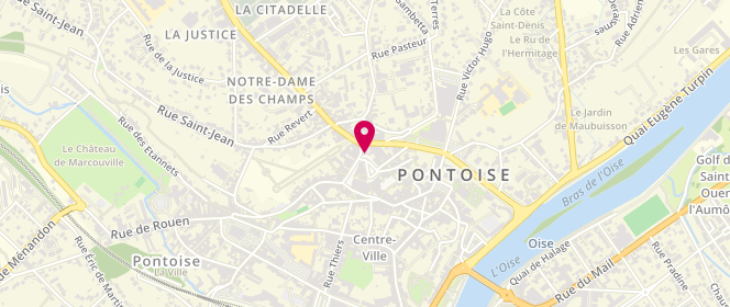 Plan de La Pouzolaise, 2 place du Grand Martroy, 95300 Pontoise