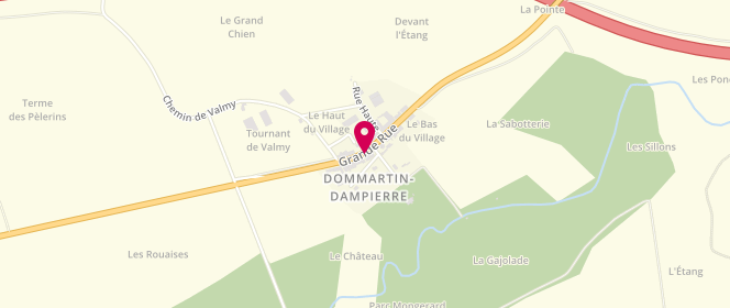 Plan de Boulangerie Jacquemin, 22 Grande Rue, 51800 Dommartin-Dampierre