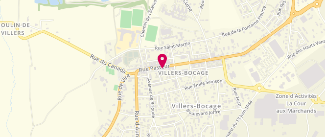 Plan de Boulangerie Balleroy, 22 Rue Pasteur, 14310 Villers-Bocage