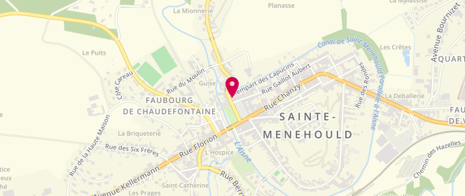 Plan de La Mie Dorée Argonnaise, 1 Rue des Prés, 51800 Sainte-Menehould