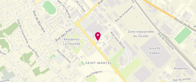 Plan de Boulangerie Rose - St Marcel, 1 Rue des Chaumes, 27950 Saint-Marcel