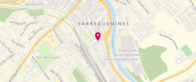 Plan de La Panetiere, 14 avenue de la Gare, 57200 Sarreguemines