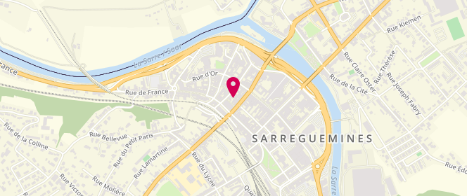 Plan de Le Pave Sarregueminois, 8 Rue de l'Église, 57200 Sarreguemines