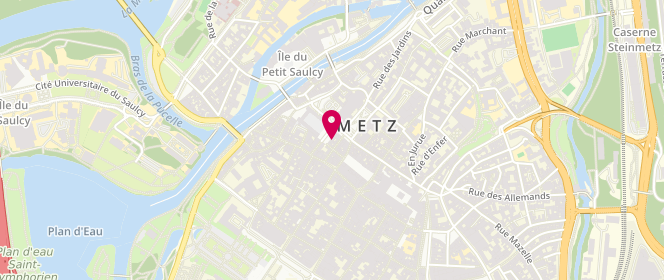 Plan de Pâtisserie Algéroise Nour, 3 Rue Paul Bezanson, 57000 Metz