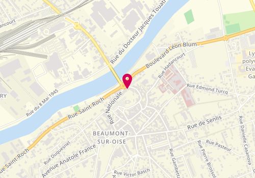 Plan de Boulangerie Pâtisserie Rouget, 39 Rue Basse de la Vallée, 95260 Beaumont-sur-Oise