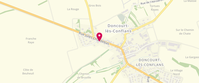 Plan de Chez Victo R et Remy, 18 Rue Chardebas, 54800 Doncourt-lès-Conflans