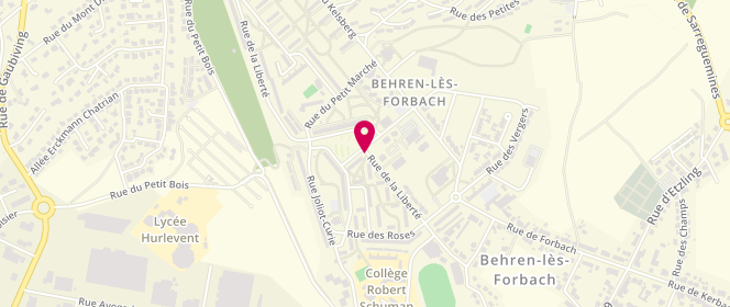 Plan de Boulangerie Cacopardo, Rue Stanislas, 57460 Behren-lès-Forbach