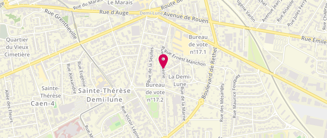 Plan de Scop la Falue, 31 Rue de la Seine, 14000 Caen