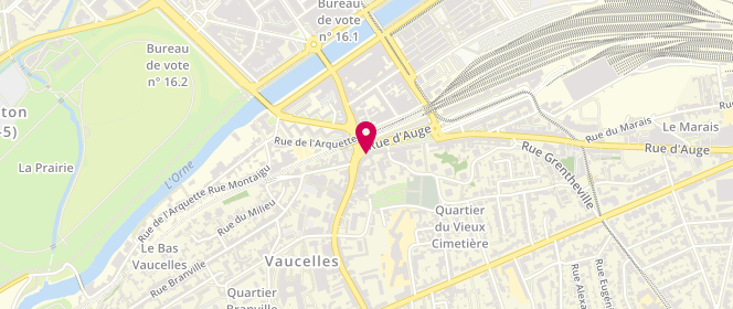 Plan de Boulangerie pâtisserie l'opéra, 4 Ter Rue d'Auge, 14000 Caen