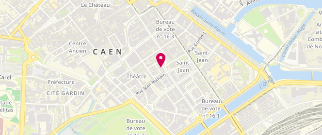 Plan de Le Fournil de Saint Jean, 98 Rue Saint-Jean, 14000 Caen