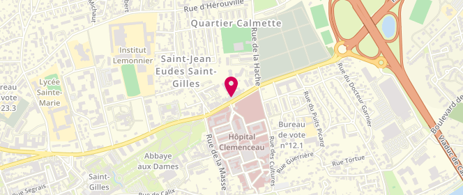Plan de La Bibavou, 127 avenue Georges Clemenceau, 14000 Caen