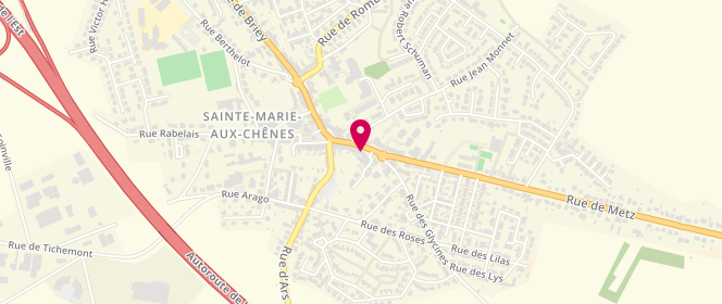 Plan de Au Fournil de Fred, 23 avenue Gambetta, 57255 Sainte-Marie-aux-Chênes
