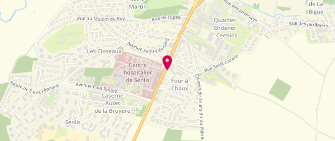 Plan de Les Co'pains, 24 Rue du Faubourg Saint-Martin, 60300 Senlis