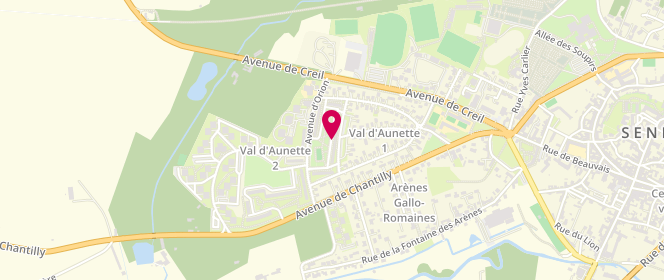 Plan de Boulangerie Lafayette, 11 place Jean Davidsen, 60300 Senlis