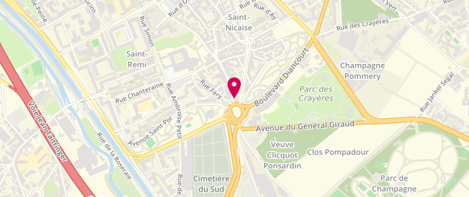 Plan de Paté Croûte Piquet's, Boulevard Dieu-Lumière, 51100 Reims