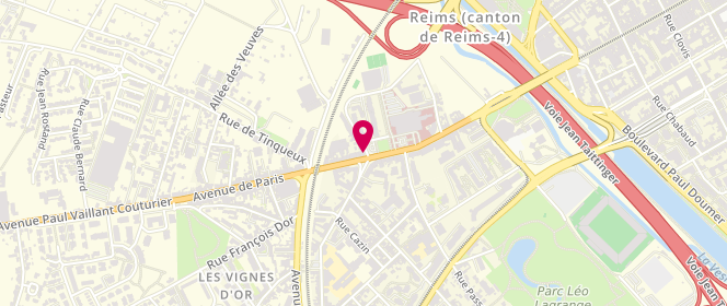 Plan de Boulangerie Gallois, 6 avenue de Paris, 51100 Reims