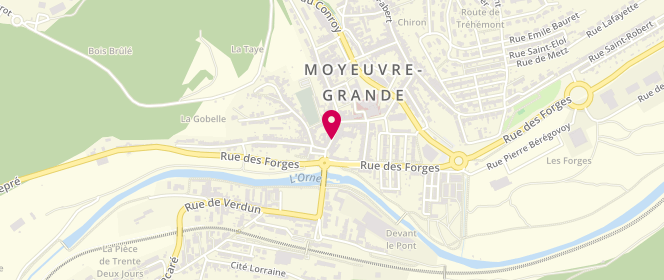 Plan de Aux Delices du Pain, 8 Rue Maréchal Foch, 57250 Moyeuvre-Grande