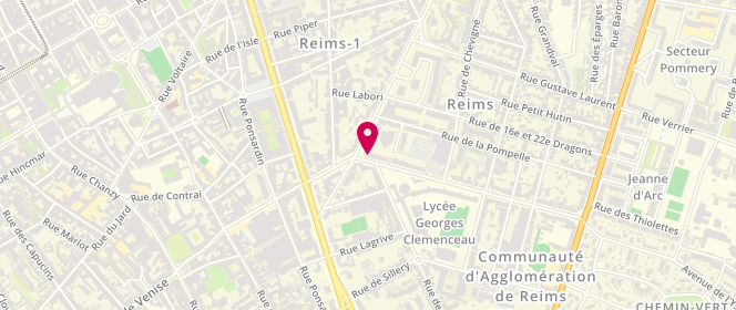 Plan de Ange & d'lys, 1 Bis avenue Georges Clémenceau, 51100 Reims