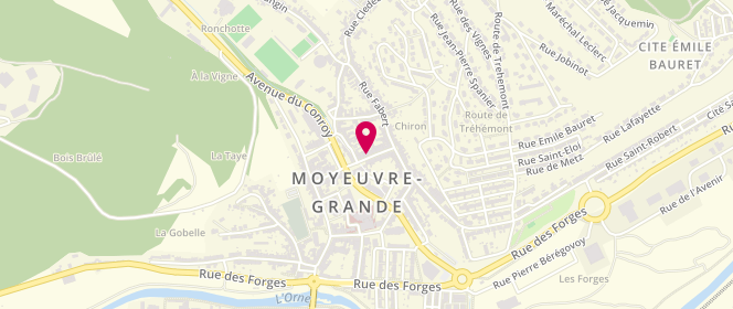 Plan de Au Fournil de Fred, 23 Rue de la Marne, 57250 Moyeuvre-Grande