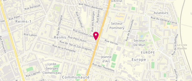 Plan de Boulangerie Correia, 110 Boulevard Pommery, 51100 Reims