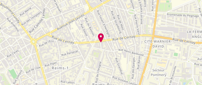 Plan de Boulangerie & Pâtisserie Garance, 78 Rue de Cernay, 51100 Reims