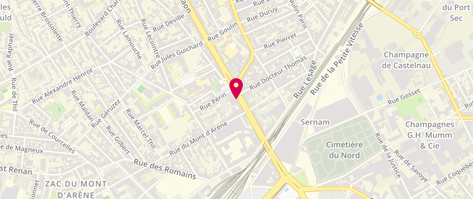 Plan de Boulangerie Patisserie Lamaix, 61 avenue de Laon, 51100 Reims