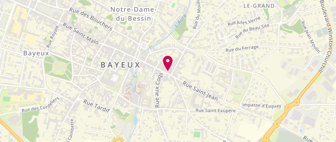 Plan de Boulangerie Capucine, 75 Rue Saint-Jean, 14400 Bayeux