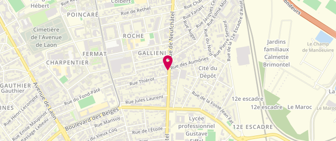 Plan de Boulangerie Rais, 173 Rue de Neufchâtel, 51100 Reims