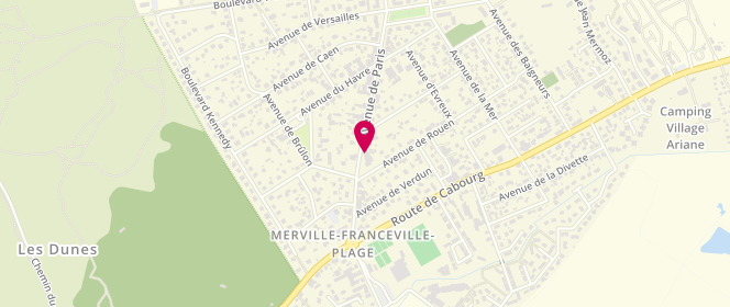 Plan de Boulangerie CLATOT, 14 avenue de Paris, 14810 Merville-Franceville-Plage
