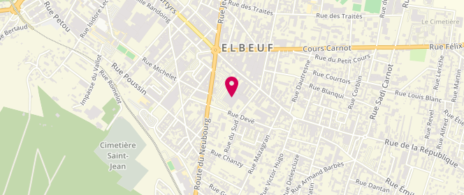 Plan de Carrefour Market, 7 Rue du Neubourg, 76500 Elbeuf