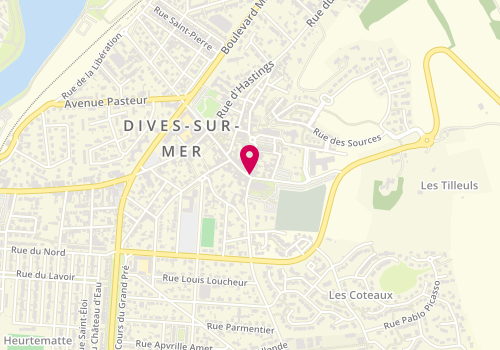Plan de La Divaise Artisan Boulanger, 2 Rue Paul Canta, 14160 Dives-sur-Mer