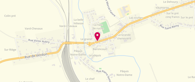Plan de Boulangerie Patisserie Parise, 5 Rue Abbé Cochenet, 55240 Dommary-Baroncourt