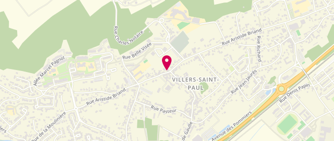 Plan de La boulangerie de la mairie, 51 Rue Aristide Briand, 60870 Villers-Saint-Paul