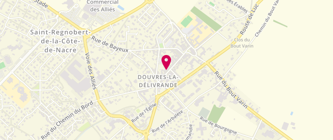 Plan de Aux Délices de Douvres, 25 Rue du Général de Gaulle, 14440 Douvres-la-Délivrande
