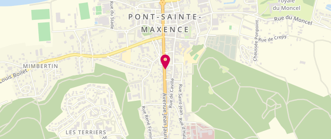 Plan de Boulangerie la Gourmandise de Pont, 11 avenue Jean Jaurès, 60700 Pont-Sainte-Maxence