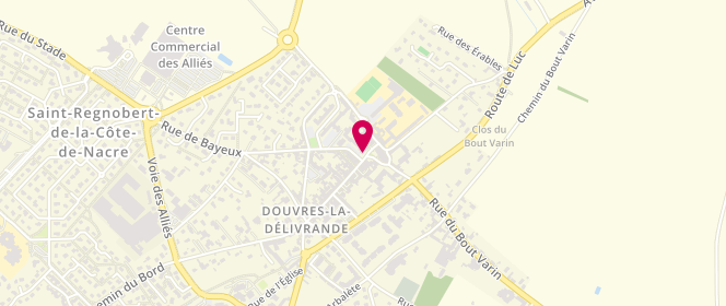 Plan de Boulangerie Bissonnet, 3 Place Basilique, 14440 Douvres-la-Délivrande