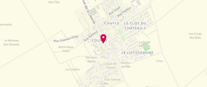 Plan de Céline et Youri, 9 place de la Mairie, 51220 Courcy