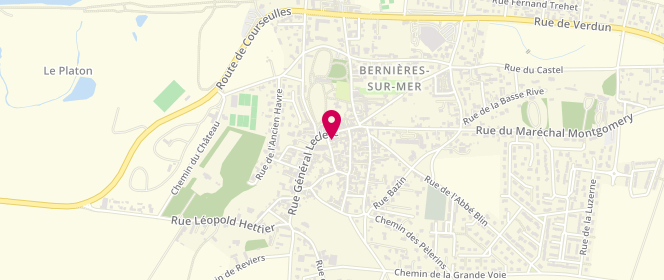 Plan de Aux Délices de Berniéres Sur Mer, 21 Rue de L&#039;Eglise, 14990 Bernières-sur-Mer