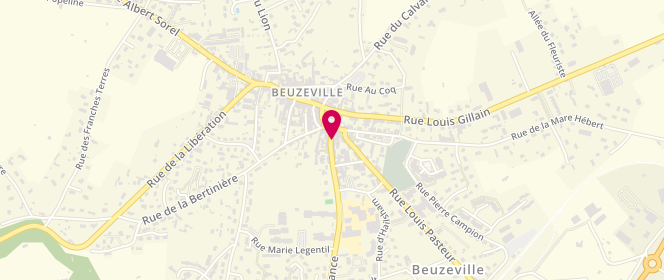 Plan de Aux Traditions de Beuzeville, 31 Rue Auguste Gérard, 27210 Beuzeville