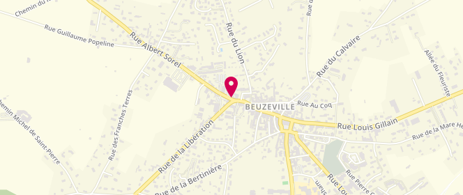 Plan de Boulangerie Saint Helier, 8 Rue Albert Sorel, 27210 Beuzeville