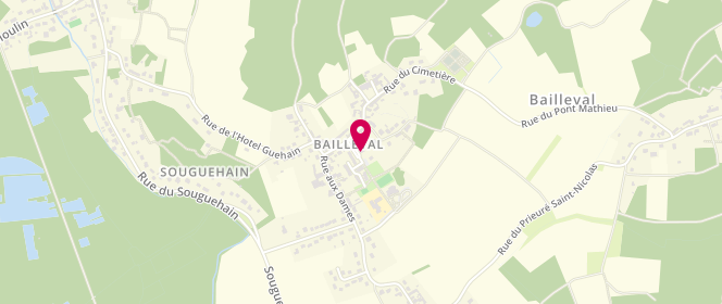 Plan de Boulangerie de Bailleval -  Crousti' Gus, 3 Rue Du
3 Rle des Jardins des Prothais, 60140 Bailleval