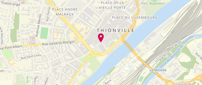 Plan de Boulangerie Paul, 44 Rue Paris, 57100 Thionville