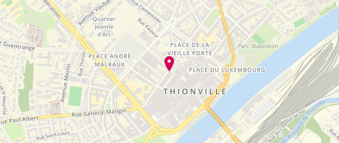 Plan de La Mie Câline, 14 Rue du Manège, 57100 Thionville
