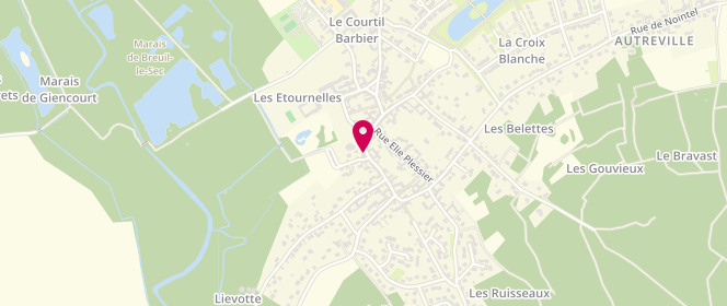Plan de Boulangerie pâtisserie Chez Frédéric et Leslie, 192 Rue de Liancourt, 60840 Breuil-le-Sec