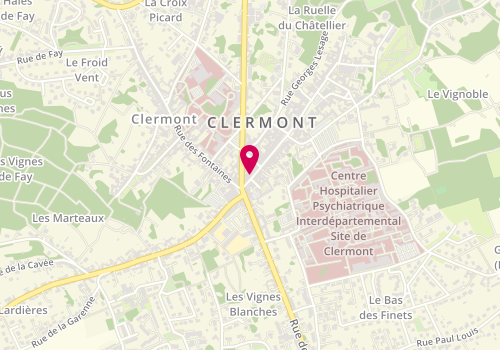 Plan de Boulangerie Pâtisserie - Maison Cristallini, 13 Rue de la République, 60600 Clermont