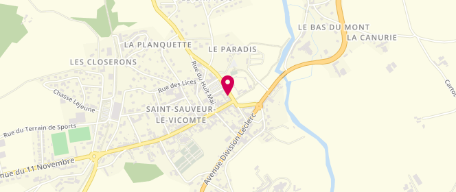 Plan de Les Gourmandes, 10-12
10 Rue Barbey d'Aurevilly, 50390 Saint-Sauveur-le-Vicomte