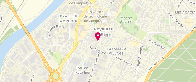 Plan de Boulangerie Cloet, Centre Commercial Royalieu 26 Rue Frères Lumière, 60200 Compiègne