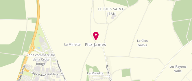 Plan de Afm Saveurs et Douceurs, 1 Rue Jules Ferry, 60600 Fitz-James