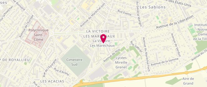 Plan de Délice de la Victoire, 12 Rue de Normandie, 60200 Compiègne